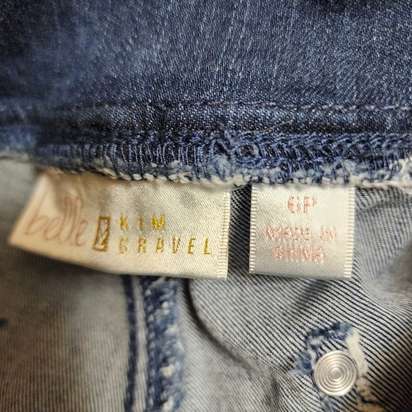 Rhinestone Cuff Ankle Jeans - Picture 4 of 5